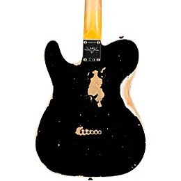 Fender Custom Shop 1960 Telecaster Custom Heavy Relic Electric Guitar Aged Black