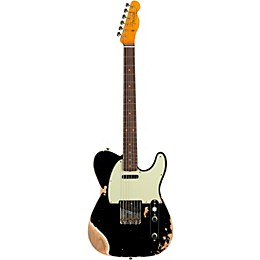 Fender Custom Shop 1960 Telecaster Custom Heavy Relic Electric Guitar Aged Black