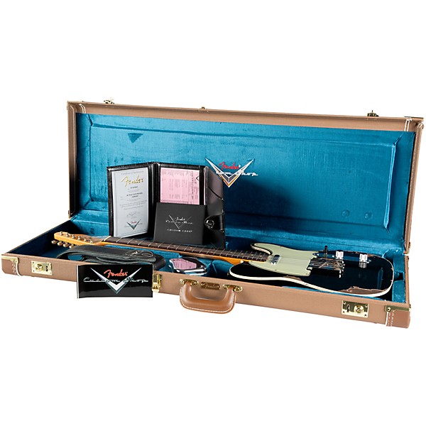 Fender Custom Shop 1960 Telecaster Custom Heavy Relic Electric Guitar Aged Black