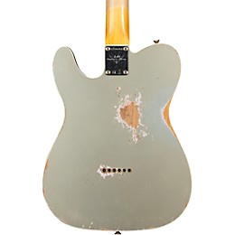 Fender Custom Shop 1960 Telecaster Custom Heavy Relic Electric Guitar Aged Inca Silver