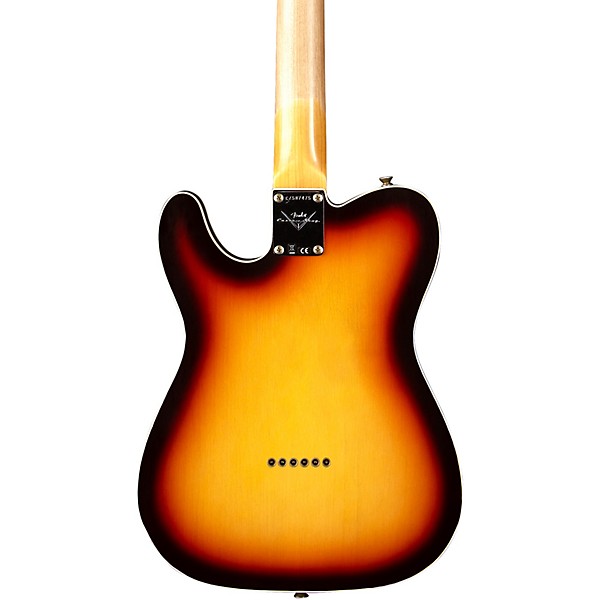 Fender Custom Shop 1960 Telecaster Custom Heavy Relic Electric Guitar Super Faded Aged Chocolate 3-Color Sunburst