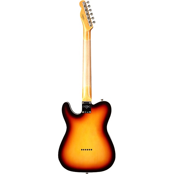 Fender Custom Shop 1960 Telecaster Custom Heavy Relic Electric Guitar Super Faded Aged Chocolate 3-Color Sunburst