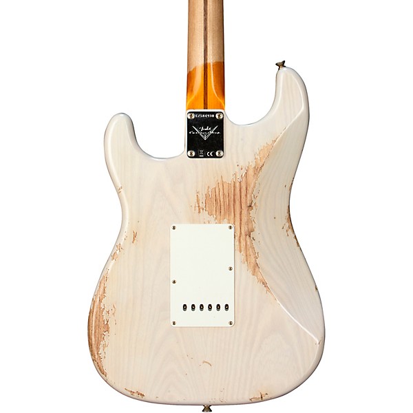 Fender Custom Shop 1957 Stratocaster Heavy Relic Electric Guitar Aged White Blonde
