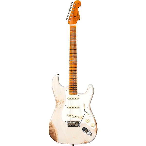 Fender Custom Shop 1957 Stratocaster Heavy Relic Electric Guitar Aged White Blonde