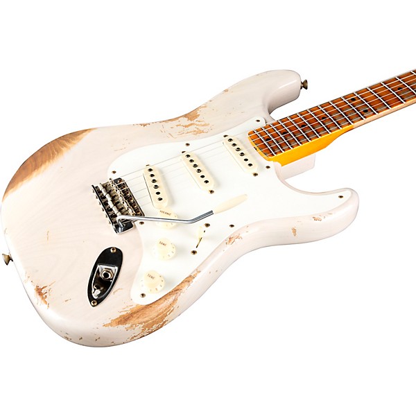 Fender Custom Shop 1957 Stratocaster Heavy Relic Electric Guitar Aged White Blonde