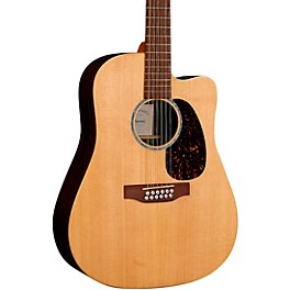 Martin X Series Brazilian HPL 12-String Dreadnought Acoustic-Electric Guitar Natural