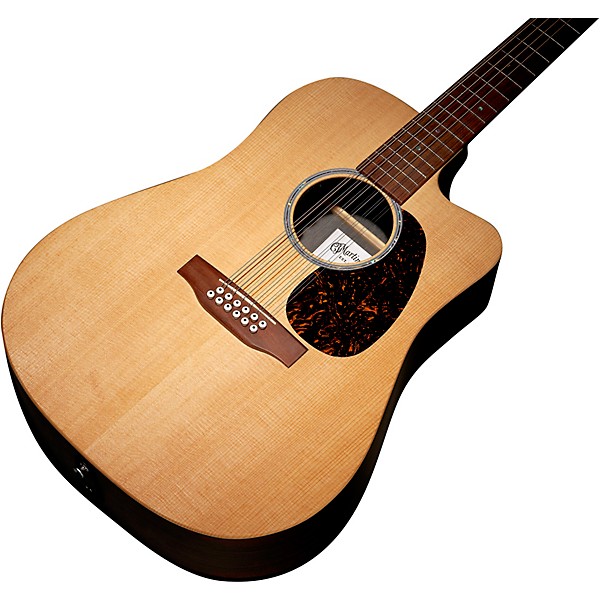 Martin X Series Brazilian HPL 12-String Dreadnought Acoustic-Electric Guitar Natural