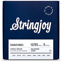 Stringjoy Signatures 8 String Nickel Wound Elec... Stringjoy Signatures 8 String Nickel Wound Electric Guitar Strings 10 - 80