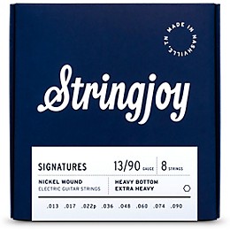 Stringjoy Signatures 8 String Nickel Wound Electric Guitar Strings 13 - 90