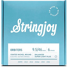 Stringjoy Orbiters Coated Nickel Wound Electric Gu... Stringjoy Orbiters Coated Nickel Wound Electric Guitar Strings 9.5 - 46