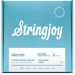 Stringjoy Orbiters Coated Nickel Wound Electric Gui... Stringjoy Orbiters Coated Nickel Wound Electric Guitar Strings 10 - 48