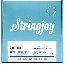 Stringjoy Orbiters Coated Nickel Wound Electric Guitar Strings 10 - 52