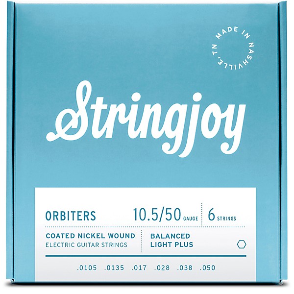 Stringjoy Orbiters Coated Nickel Wound Electric Guitar Strings 10.5 - 50