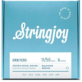 Stringjoy Orbiters Coated Nickel Wound Electric Gui... Stringjoy Orbiters Coated Nickel Wound Electric Guitar Strings 11 - 50