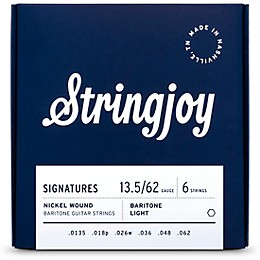 Stringjoy Signatures Baritone Nickel Wound Electric Guitar Strings 13.5 - 62