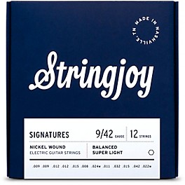 Stringjoy Signatures 12 String Nickel Wound Ele... Stringjoy Signatures 12 String Nickel Wound Electric Guitar Strings 9 - 42