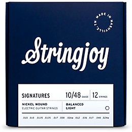 Stringjoy Signatures 12 String Nickel Wound Electric Guitar Strings 10 - 48