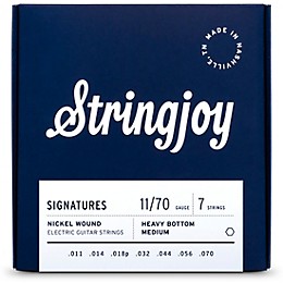 Stringjoy Signatures 7 String Nickel Wound Electric Guitar Strings 11 - 70