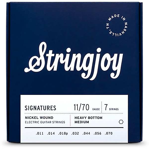 Stringjoy Signatures 7 String Nickel Wound Electric Guitar Strings 11 - 70