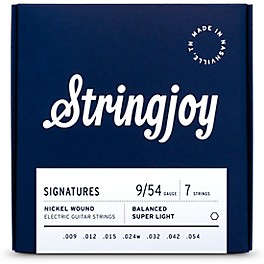 Stringjoy Signatures 7 String Nickel Wound Elect... Stringjoy Signatures 7 String Nickel Wound Electric Guitar Strings 9 - 54