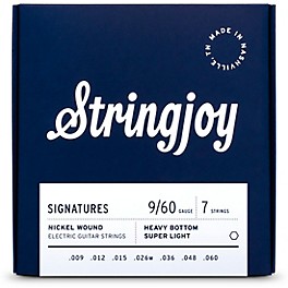 Stringjoy Signatures 7 String Nickel Wound Elect... Stringjoy Signatures 7 String Nickel Wound Electric Guitar Strings 9 - 60