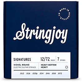 Stringjoy Signatures 7 String Nickel Wound Elec... Stringjoy Signatures 7 String Nickel Wound Electric Guitar Strings 12 - 72