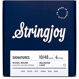 Stringjoy Signatures 6 String Nickel Wound Electric Guitar Strings 10 - 48