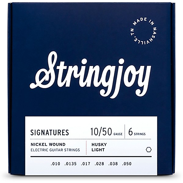 Stringjoy Signatures 6 String Nickel Wound Electric Guitar Strings 10 - 50