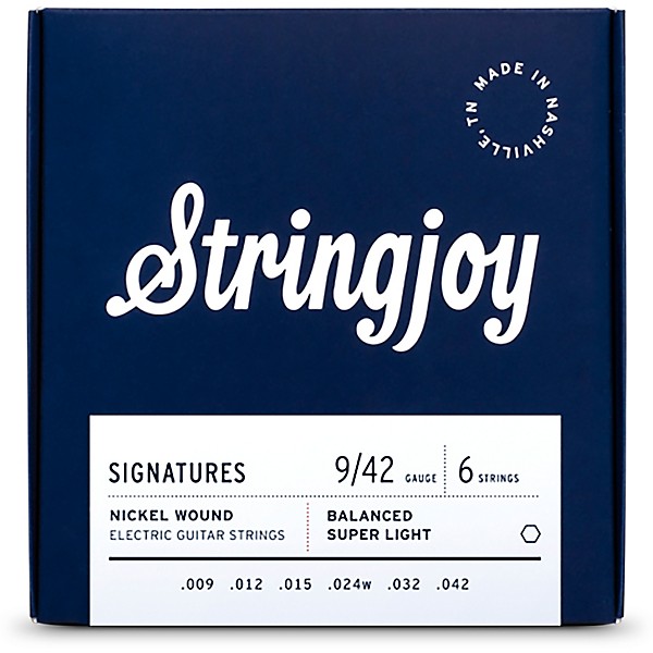 Stringjoy Signatures 6 String Nickel Wound Electric Guitar Strings