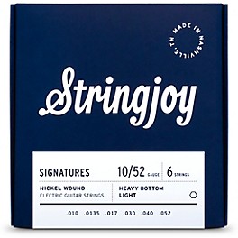 Stringjoy Signatures 6 String Nickel Wound Elec... Stringjoy Signatures 6 String Nickel Wound Electric Guitar Strings 10 - 52