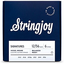 Stringjoy Signatures 6 String Nickel Wound Electric Guitar Strings 12 - 56