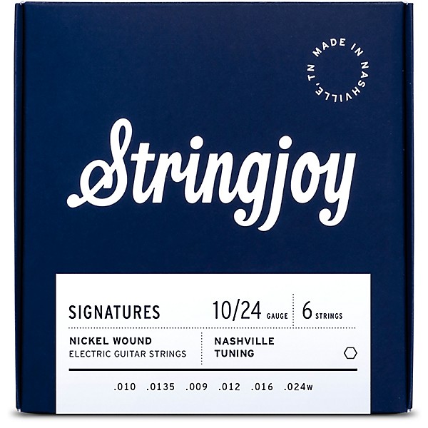 Stringjoy Signatures 6 String Nickel Wound Electric Guitar Strings 10 - 24