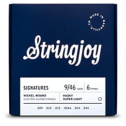 Stringjoy Signatures 6 String Nickel Wound Electric Guitar Strings 9 - 46