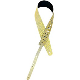 Perri's Snake Skin Guitar Strap Gold 2.5 in.