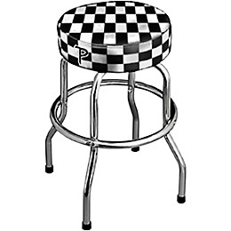 Open Box Perri's 24" Black and White Checkered Bar Stool Level 1