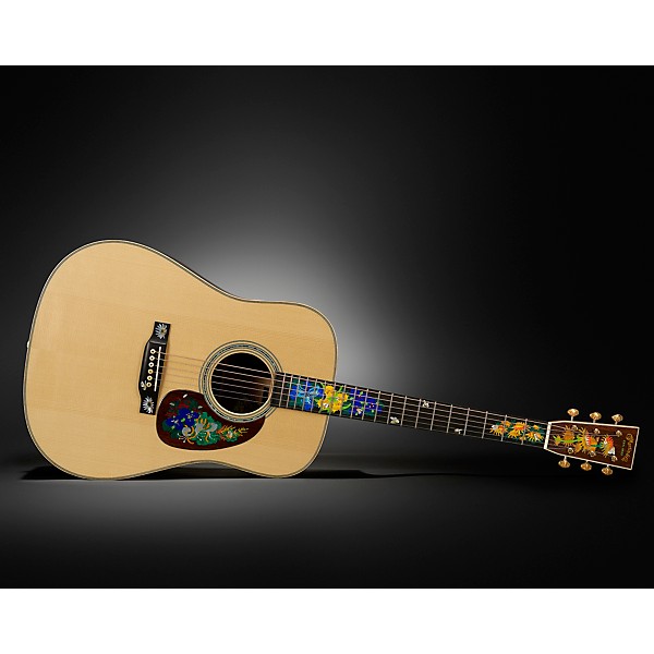 Martin Custom Shop Honey Bee Dreadnought Acoustic Guitar Natural