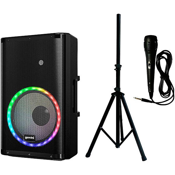 Gemini PA-15L MKIII Pack 2,000W 15" Professional PA Speaker With LED Party Lights