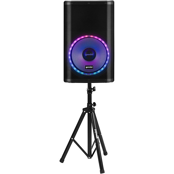Open Box Gemini PA-15L MKIII Pack 2,000W 15" Professional PA Speaker With LED Party Lights Level 1