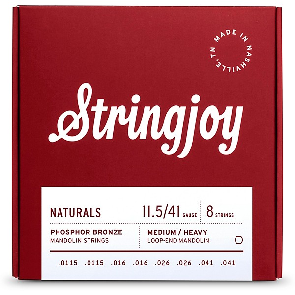 Stringjoy Naturals Phosphor Bronze (11.5-41) Mandolin Strings