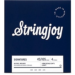 Stringjoy Signatures 4 String Long Scale Nickel Wound Bass Guitar Strings 45 - 105