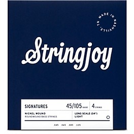 Stringjoy Signatures 4 String Long Scal... Stringjoy Signatures 4 String Long Scale Nickel Wound Bass Guitar Strings 45 - 105