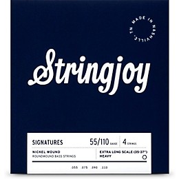 Stringjoy Signatures 4 String Extra Long Scale Nickel Wound Bass Guitar Strings 55 - 110