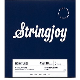 Stringjoy Signatures 5 String Long Scal... Stringjoy Signatures 5 String Long Scale Nickel Wound Bass Guitar Strings 45 - 130