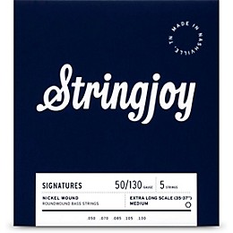 Stringjoy Signatures 5 String Extra Long Scale Nickel Wound Bass Guitar Strings 50 - 130