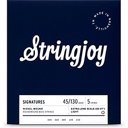 Stringjoy Signatures 5 String Ext... Stringjoy Signatures 5 String Extra Long Scale Nickel Wound Bass Guitar Strings 45 - 130