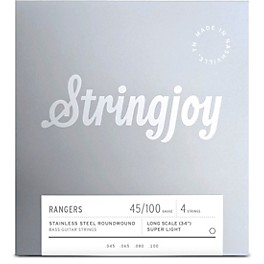 Stringjoy Rangers 4 String Long Scale S... Stringjoy Rangers 4 String Long Scale Stainless Steel Bass Guitar Strings 45 - 100