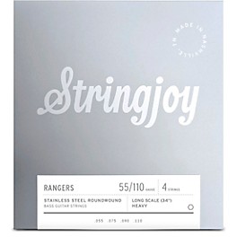 Stringjoy Rangers 4 String Long Scale S... Stringjoy Rangers 4 String Long Scale Stainless Steel Bass Guitar Strings 55 - 110