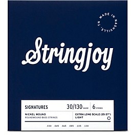 Stringjoy Signatures 6 String Extra Long Scale Nickel Wound Bass Guitar Strings 30 - 130