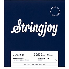 Stringjoy Signatures 6 String Long Scale Nickel Wound Bass Guitar Strings 30 - 130