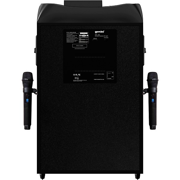 Open Box Gemini Gemini GPK-1000 Professional Karaoke Player With Party Lights Level 1